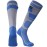RANDY SUN Waterproof Socks for Men Women, Knee High Boot Socks for Work Outdoor Sports Dry Feet Moisture Control Hiking Kayaking Waterproof Breathable Socks, 1 Pair-Grey&Blue-waterproof Socks M