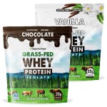 Opportuniteas Grass Fed Vanilla Choco Whey Protein Isolate Powder - 20g Protein Powder Without Artificial Sweeteners, Hormone-Free Cows, Non GMO - 5lb