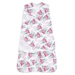 HALO 100% Cotton Sleepsack Swaddle, 3-Way Adjustable Wearable Blanket, TOG 1.5, Stems, Small, 3-6 Months