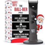 HAPPY NUTS The Ballber Pro Electric Groin & Body Hair Trimmer for Men - Mens Body Groomer Kit for Privates - Waterproof Shaver for Hard to Reach Areas
