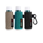 HEYSKAY 3PCS Lip Balm Holder Sleeves Keychain Lipstick Sleeves Lip Gloss Holder Keychain Chapstick Elastic Sleeves(Black/brown/Green)