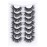 Mebver False Eyelashes Cat Eye Lashes Faux Mink Lashes Natural Look Fluffy Wispy Lashes That Look Like Extensions Pestaas Postizas D Curl Lash Strips Short Fake Lashes 7 Pairs Pack