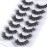 Mebver Lashes Eyelashes 8D Fluffy False Eyelashes Wispy Faux Mink Lashes Light Weight Fake Eyelashes Cat Eye Lashes 7 Pairs Pack, Black