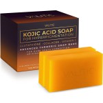 VALITIC Kojic Acid Soap for Hyperpigmentation - with Glutathione, Collagen & Vitamin C - Natural Soap Bars with Turmeric - Original Japanese Complex for Dark Spot Correction - 2 Pack