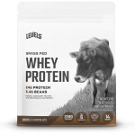 Levels Grass Fed Whey Protein Powder, No Artificials, 24G of Protein, Double Chocolate, 1LB