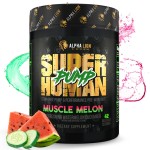 ALPHA LION Superhuman Pump Pre Workout Powder, Caffeine Free & Stim Free Preworkout Supplement, Nitric Oxide Booster, Muscle Gainer, Energy & Focus (42 Servings, Muscle Melon Flavor)