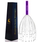 USAGA 36 Fingers Head Massager Scalp Massager Head Scratcher, Stocking Stuffers Gift for Scalp Body Relaxing (Purple)