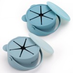 Dilovely Silicone Snack Cups for Toddlers, Kids Snack Containers No Spill, Baby Treat Holders with Handle Dust Proof Lid, 2 Pack Dishwasher Safe and BPA Free 9 oz