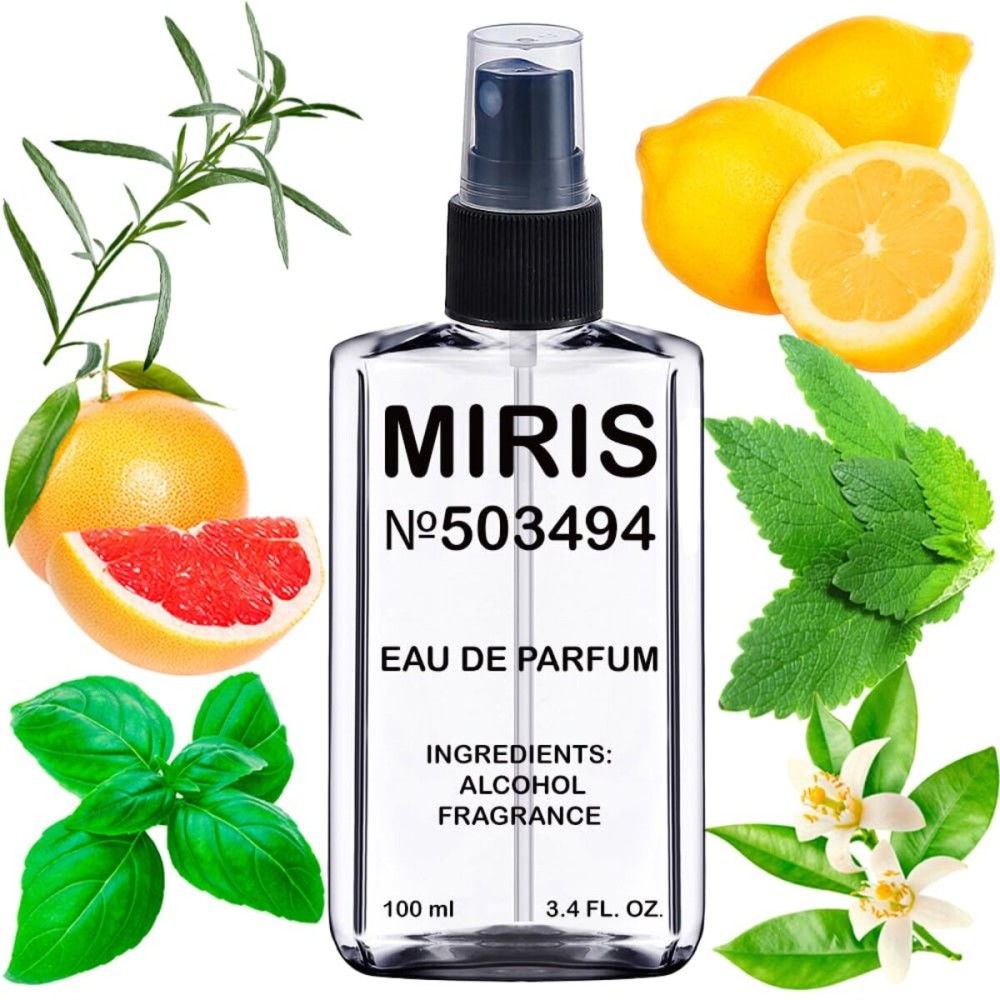 MIRIS No. 503494, Inspired by Mandarino di Amalfi, Long-Lasting Unisex Eau de Parfum for Women & Men, Spray 3.4 Fl Oz / 100 ml