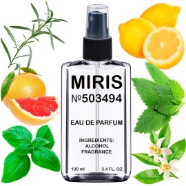 MIRIS No. 503494, Inspired by Mandarino di Amalfi, Long-Lasting Unisex Eau de Parfum for Women & Men, Spray 3.4 Fl Oz / 100 ml
