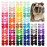 80PCS 3Inch Hair Bows for Girls Grosgrain Ribbon Toddler Hair Accessories with Alligator Clips for Toddlers Baby Girls Kids Teens in Pairs
