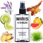 MIRIS No. 34620, Inspired by Ch 212, Long-Lasting Eau de Parfum for Men, Spray 3.4 Fl Oz / 100 ml