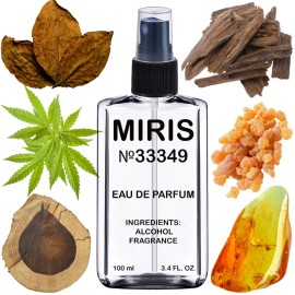 MIRIS No. 33349, Inspired by Black Afgano, Long-Lasting Unisex Eau de Parfum for Women & Men, Spray 3.4 Fl Oz / 100 ml
