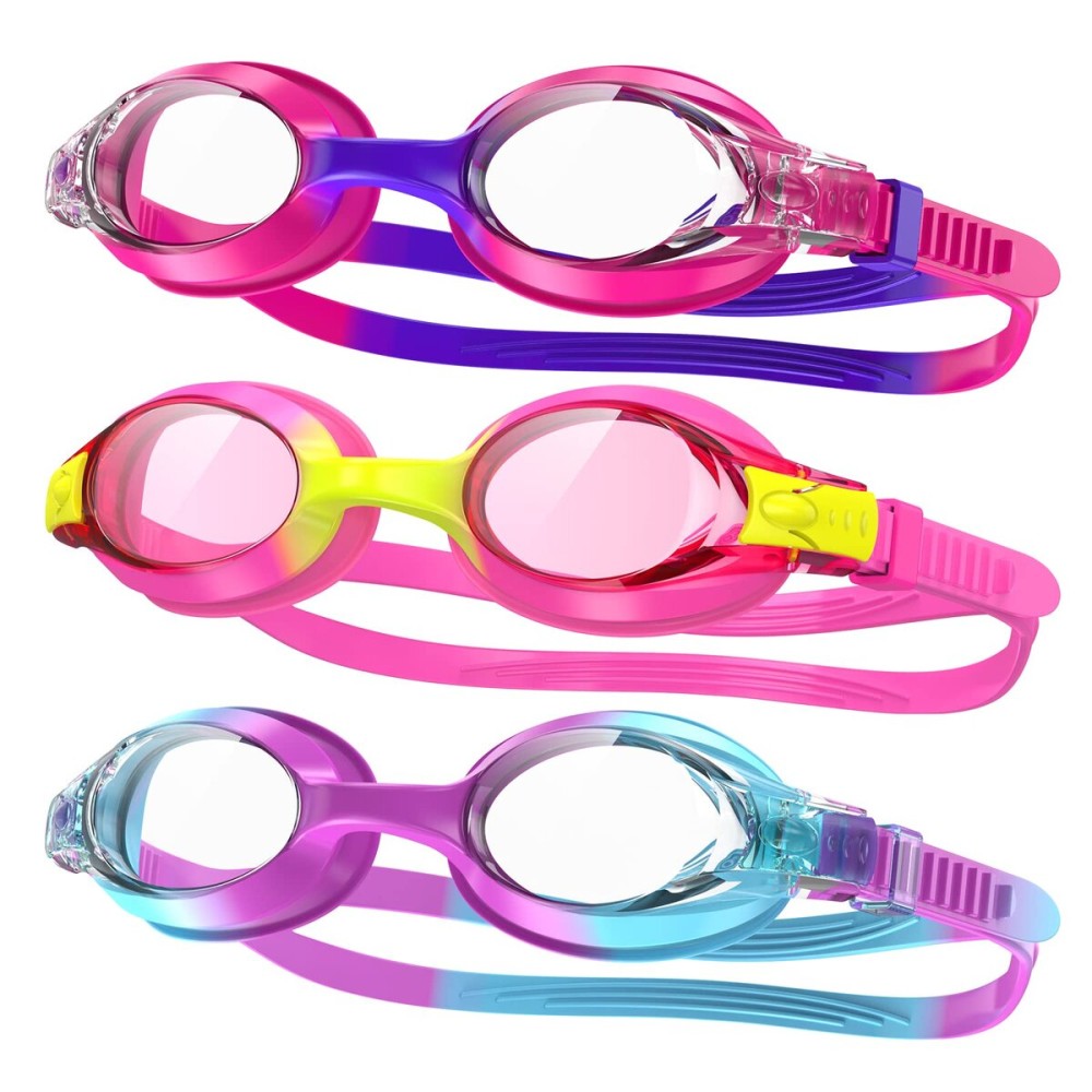 findway Kids Swim Goggles, Kids Swimming Goggles Anti-fog No Leaking Girls Boys for Age 3-12