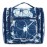 Narwey Hanging Toiletry Bag for Women Travel Makeup Bag Organizer Toiletries Bag for Cosmetics Essentials Accessories (Large, Blue Lotus)