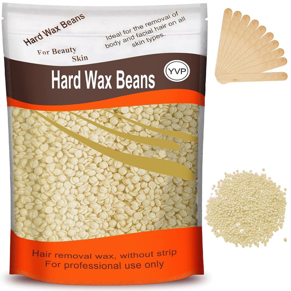 Yovanpur Hard Wax Beads for Hair Removal, Wax Beans for Sensitive Skin, Suitable for Bikini, Legs, Face, Back, Eyebrow, Chest for Women & Men, 300g (10 Oz)/bag