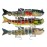 Fishing Lures Multi Jointed Fish Fishing Kits, Slow Sinking Lifelike Swimbaits Crankbaits Hard Baits Lure Set, Fishing Gear for Bass Trout Pike Walleye, Freshwater Saltwater Predator Bait