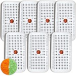 Wisesorb Silica Gel Canister, 40Gram Silica Gel Desiccant Canister (Orange to Green), Reusable Desiccant Dehumidifier, Pack of 7