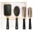 4 Pcs Hair Brush Set,Professional Styling Hair Brush for Men Women,Flexible Soft Pin Bristles for Long Thick Curly Wavy Dry Damaged Hair
