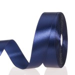 YASEO 1 Inch Navy Solid Satin Ribbon, 50 Yards Craft Fabric Ribbon for Gift Wrapping Floral Bouquets Wedding Party Decoration