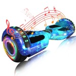 SIMATE Hoverboard, Bluetooth All Terrain Hover Boards with LED Lights and APP Control, Gifts for Kids Adults Girls Boys, for All Ages