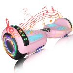 SIMATE Hoverboard, Bluetooth All Terrain Hover Boards with LED Lights and APP Control, Gifts for Kids Adults Girls Boys, for All Ages