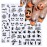 TailaiMei 9 Sheets Halloween Nail Stickers, Self-Adhesive Black Nail Art Decals for DIY Horror Nail Decorations (Black Style)