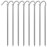 AAGUT Tent Stakes Heavy Duty Metal 9 Inch, 8 Pack Rust-Resistant Galvanized Steel Camping Stake Garden Edging Fence Hooks Yard Tent Pegs for Inflatable, Tarp, Outdoor Christmas Decorations