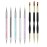 FULINJOY 5PCS Nail Dotting Pens with 3PCS Nail Painting Brushes, Dual End Nail Art Pen Brush Acrylic Painting Drawing Liner Nail Tools(Set of 8)