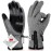 Balhvit -10 Waterproof Winter Gloves for Men & Women, 5-Layer Ski & Snow Gloves for Cold Weather, Breathable Warm Gloves with Touch Screen Fingers (M, Grey)