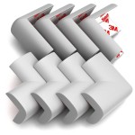 8-Pack Corner Protectors Baby Proof, Furniture Corner and Edge Safety Bumpers, Soft Rubber Foam Cushion Covers, 3M Taped Corner Guards, Baby Child Proofing Pads, Table Corner Protectors, Grey