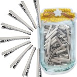 100Pcs Alligator Metal Hair Clips for Bow Making, Large Plain DIY Craft Clips Supplies (5.7cm/2.24)