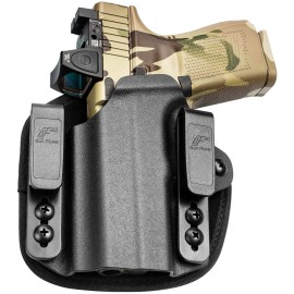 Universal Hybrid Kydex & Nylon Holster, Fit for Glock 17/19/19X,Sig P365/P320,Taurus G2C/G3C,M&P Shield,Springfield XD-S,CZ P-10C,Bersa Thunder 9/40 Series,Ruger SR9 and More, Concealed Carry, Left