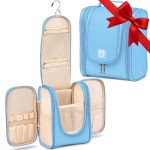 BOACAY Hanging Travel Toiletry Bag for Women and Men, Makeup Bag, Bathroom & Shower Organizer Kit for Accessories, Cosmetics, Travel Essentials