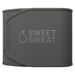 Sports Research Sweet Sweat Waist Trimmer (Core Series) - Premium Sweat Enhancing Fitness Band for Women & Men - Adjustable Fit  Latex-Free Neoprene - Matte Grey, Large