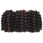 BEXIUKAKA Crochet Braids Hair 8 Inch 3 Pack Jamaican Bounce Wand Curl Synthetic Braiding Hair Extension Twist Crochet Hair (3 PCS,1BP30)