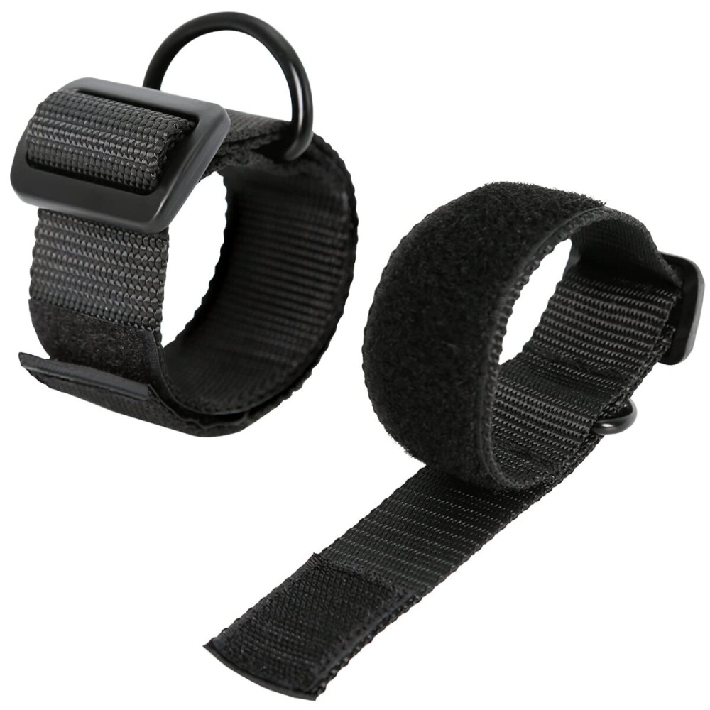 Aolamegs Gun Sling with Hook and Loop, Adjustable Rifle Sling 1 1/4 Nylon Strap with Metal D Ring for Hunting (2 Pack Black)