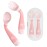 Deejoy Toddler Utensils with Travel Case, Baby Spoons and Forks Set for Self Feeding, Silicone Bendable Handle, Easy Grip Heat-Resistant, Self-feeding Flatware Sets for Kids (Stage 2) Pink