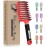 KTKUDY Detangling Brush Boar Bristles Hair Brush Make Hair Shiny & Healthier Curved and Vented Detangler Brush for Women Men Kids Wet and Dry Hair (Red)