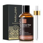 Anise Star Essential Oil, MAYJAM Pure Anise Star Oils for Diffusers, 3.38FL.OZ/100ML Star Anise Essential Oil with Premium Glass Dropper, Anise Oil
