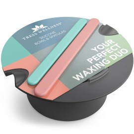 Tress Wellness Wax Warmer Silicone Liner - Easy to Clean with 2x Silicone Spatulas Compatible with 16oz Electric Waxing Kit