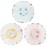 Waterproof Shower Caps, 3 Pcs Plastic Reusable Shower Caps Elastic Band Bath Caps for Women, Kids (Flower)