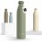 LARS NYSM Stainless Steel Insulated Water Bottle 12oz 17oz 25oz 34oz 51oz | Insulated Thermo Flask for Hot and Cold Beverages | Leakproof Drinking Bottle (Sage Green, 25.4oz)