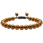 Amazing Gemstone Copper Hematite Bracelet, Gifts For Men & Women - Protection Healing Crystal Bracelet - 8mm Gemstone Beaded Adjustable Bracelet, Pulseras Para Hombres Mujer Stocking Stuffers