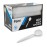 PAMI 400-Pack Medium-Weight Disposable Bulk Plastic Teaspoons for Parties, Weddings, Catering, Takeout & More (Soup Spoons White)