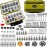 TOPFORT 187/343pcs Fishing Accessories Kit, Organized Fishing Tackle Box with Tackle Included, Fishing Hooks, Fishing Weights Sinkers, Fishing Gear and Equipment, Fishing Gift for Men