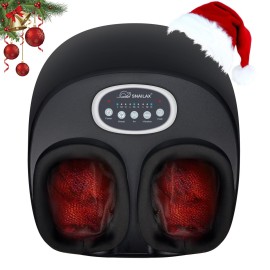 Snailax Shiatsu Foot Massager with Heat, FSA Eligible, Kneading, Compression, Vibration, Feet Massage Machine for Plantar Fasciitis, Neuropathy, Foot Warmer, Gifts for Women Men,Size 13