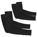 YESLIFE 2 Pairs Black UV Sun Protection Arm Sleeves for Men & Women - Tattoo Cover Up - UPF 50 Cooling Sports Sleeve for Basketball Golf Hiking