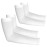 YESLIFE 2 Pairs White UV Sun Protection Arm Sleeves for Men & Women - Tattoo Cover Up - UPF 50 Cooling Sports Sleeve for Basketball Golf Hiking