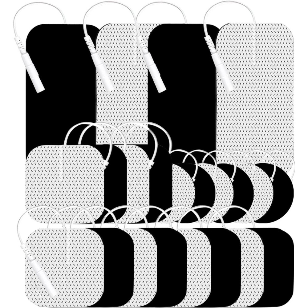 TENS Unit Replacement Pads 22Pcs TENS Unit Pads for Multiple Pain Relief TENS Pads Replacement Electrode Pads Compatible with TENS 7000, AUVON, NURSAL, Etekcity, Nicwell Care, HealthmateForever TENS